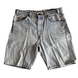 VTG Levis 505 Denim Shorts Light Wash Regular Fit USA Made 90s Jorts 32 Mens